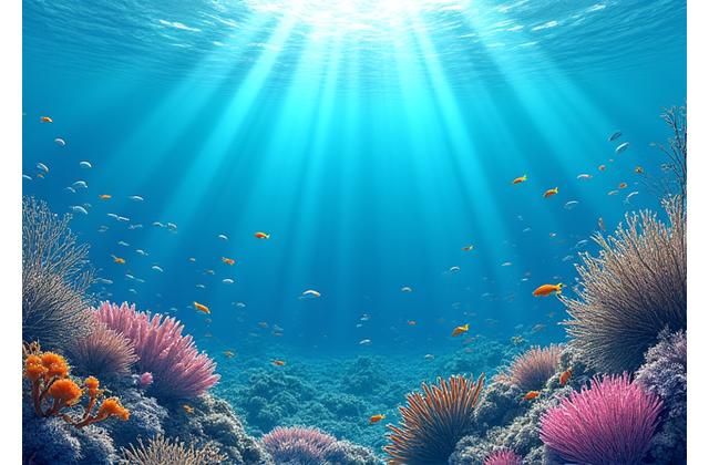 東京湾の健全なサンゴ礁と魚たち