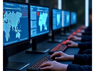 サイバーセキュリティチームがリアルタイムで脅威に対応する様子