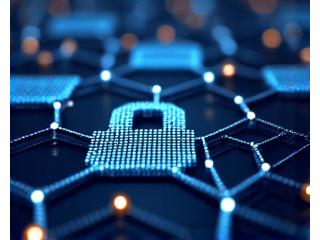 デジタルロックと暗号化されたデータの抽象的な表現